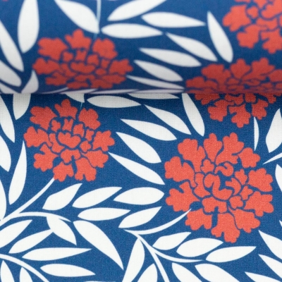 Baumwolle | KIM Blumen Dahlien